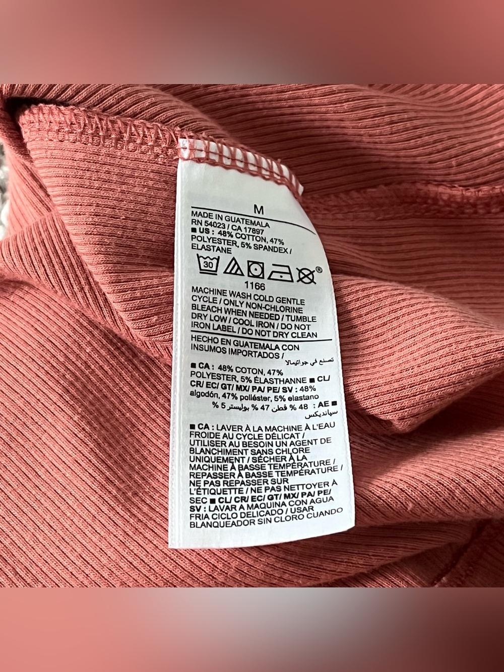 Old Navy Ribbed Square-Neck Crop Tank Top - Coral - Picture 5 of 10